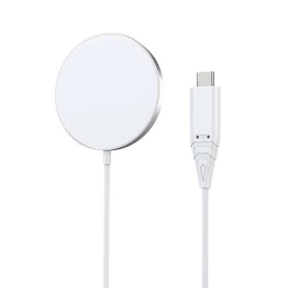 Încărcător wireless Choetech H046 + T518-F, 15 W, Alb, 2 image