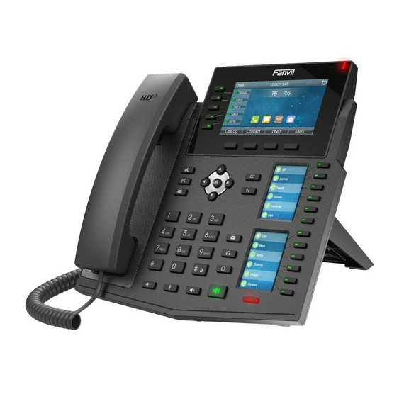 Telefon IP Fanvil X6U, Negru, 3 image