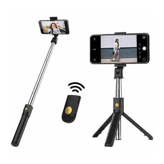 Selfie Stick XO SS08, Negru, 2 image