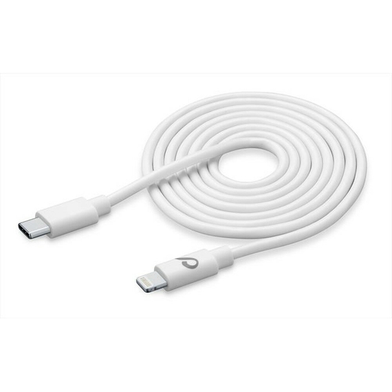 Cable de date Cellularline Power Cable, Lightning/USB Type-C, 3m, Alb, 2 image