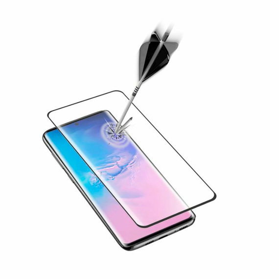 Sticlă de protecție Cellularline Impact Glass Curved- Galaxy S20, Negru, 4 image