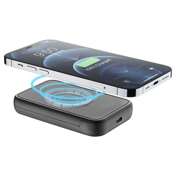 Acumulator extern Cellularline MAG 5000 Wireless, 5000mAh, Negru, 9 image