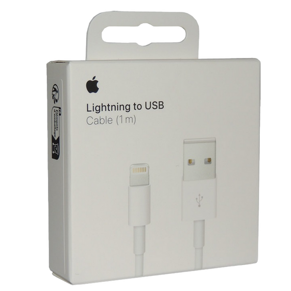 Cablu de încărcare și date Apple Lightning la USB, 1m, Alb, 2 image
