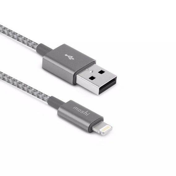 Cablu încărcare și sincronizare Moshi iPhone Lighting USB Cable, USB Type-A/Lightning, 1,2m, Gri, 4 image