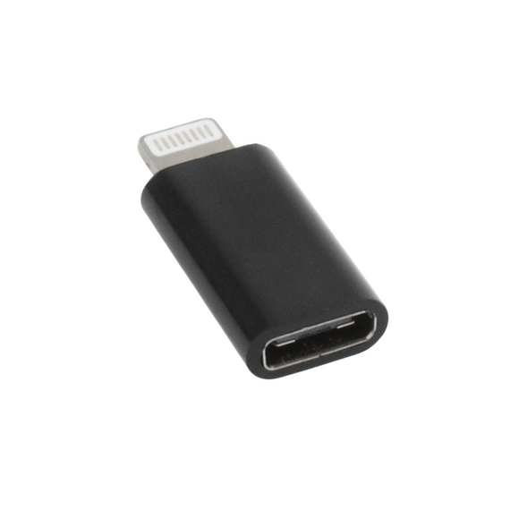 Audio Adaptor Cablexpert A-USB-CF8PM-01, Lightning - USB Type-C, Negru, 3 image