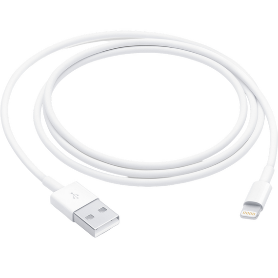 Cablu de încărcare și date Apple Lightning la USB, 1m, Alb, 4 image