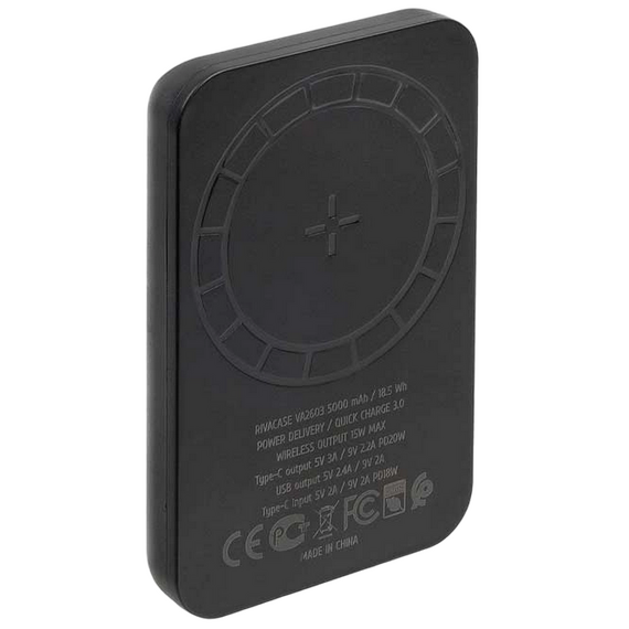 Acumulator extern Rivacase VA2603, 5000mAh, Negru, 2 image