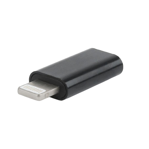 Audio Adaptor Cablexpert A-USB-CF8PM-01, Lightning - USB Type-C, Negru