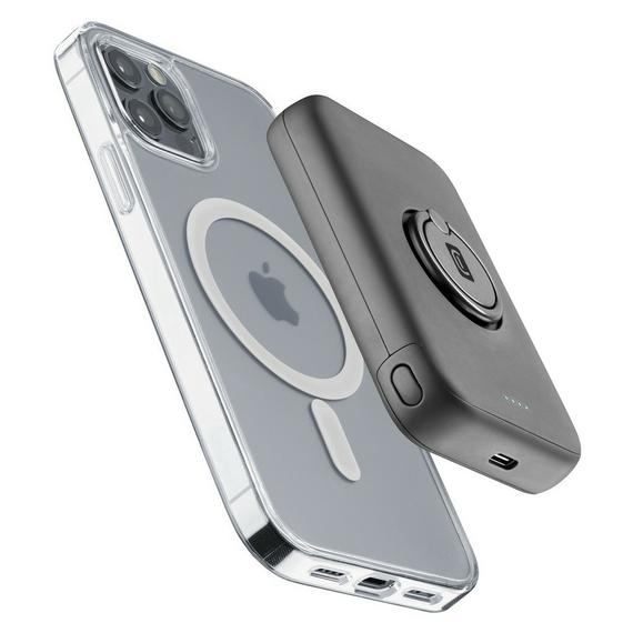 Acumulator extern Cellularline MAG 5000 Wireless, 5000mAh, Negru, 2 image