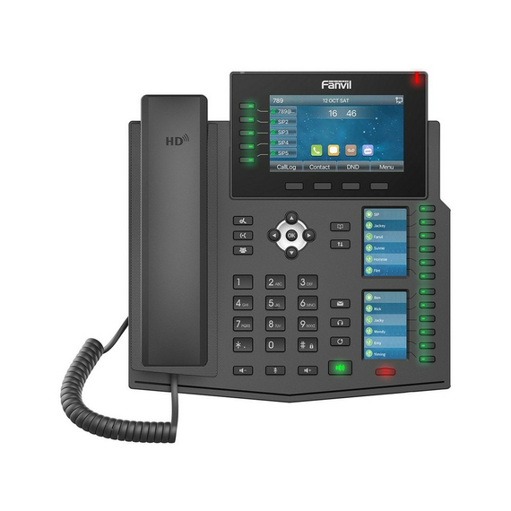 Telefon IP Fanvil X6U, Negru, 4 image