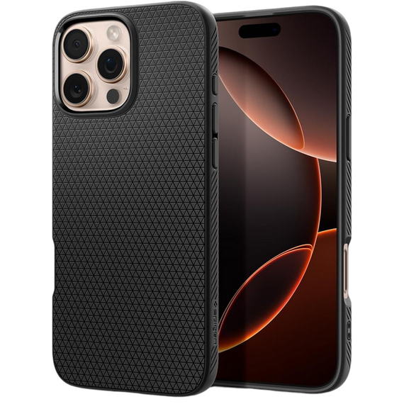 Husă Spigen iPhone 16 Liquid Air, Negru mat, 7 image