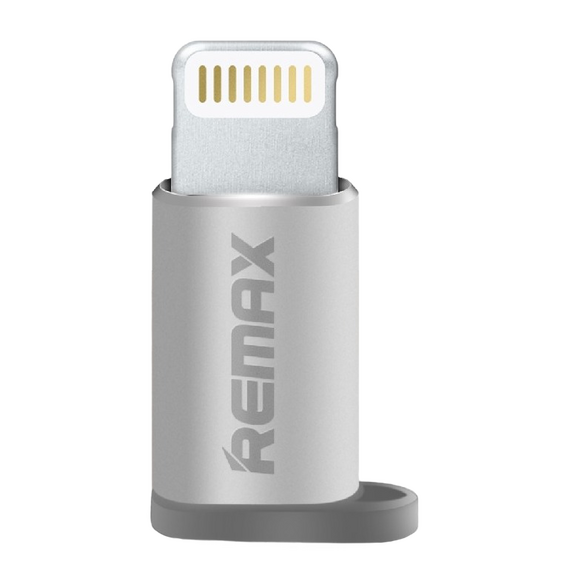 Adaptor USB Remax RA-USB2, Micro-USB/Lightning, Argintiu