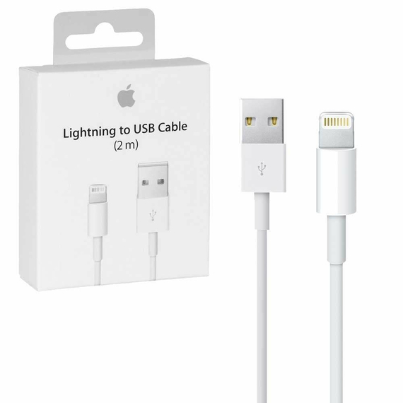 Cablu încărcare și sincronizare Apple MD819ZM/A, USB Type-A/Lightning, 2m, Alb, 2 image