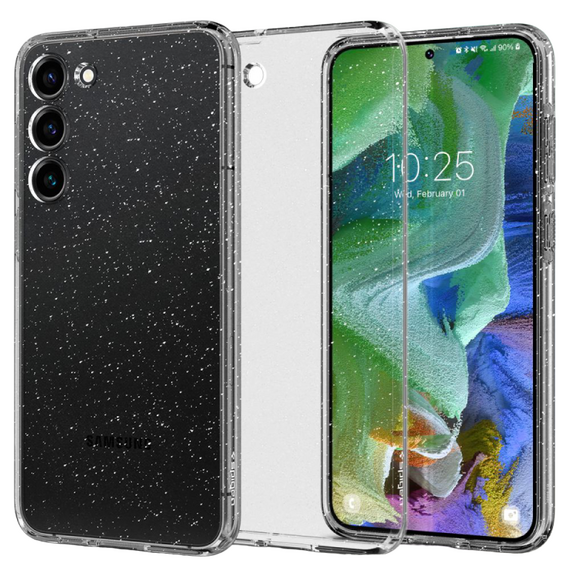 Husă Spigen Samsung S23+, Liquid Crystal, Cristal cu sclipici