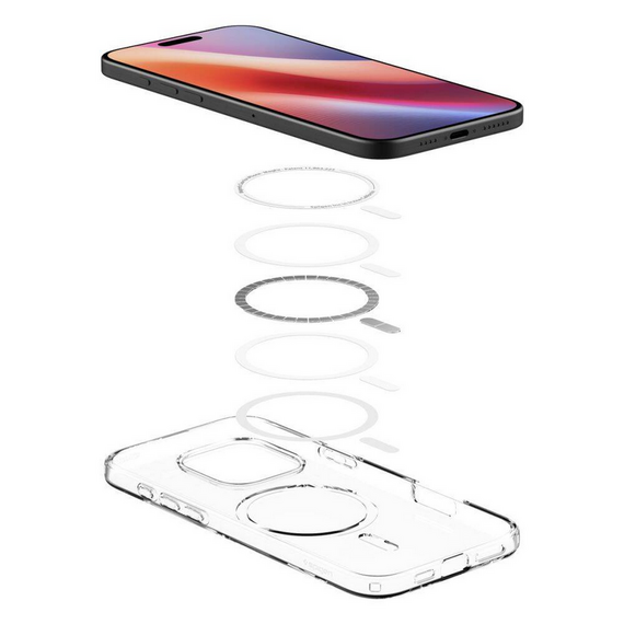 Husă Spigen iPhone 16 Pro Max Liquid Crystal Mag, Clear, 3 image