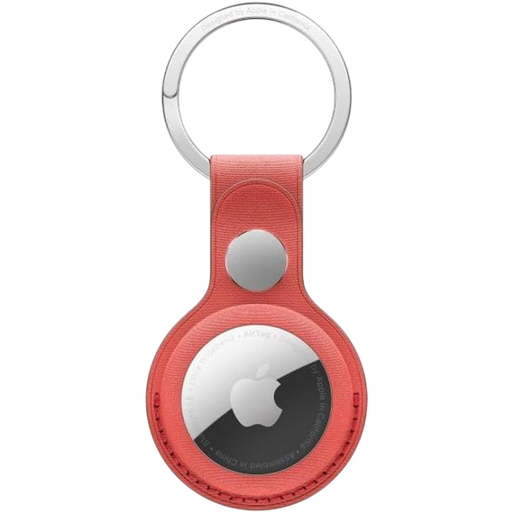 Husă pentru Airtag Apple FineWoven Key Ring, Coral