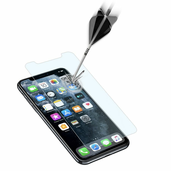 Sticlă de protecție Cellularline Tempered Glass for iPhone 11 Pro Max/ XS Max, Negru, 4 image