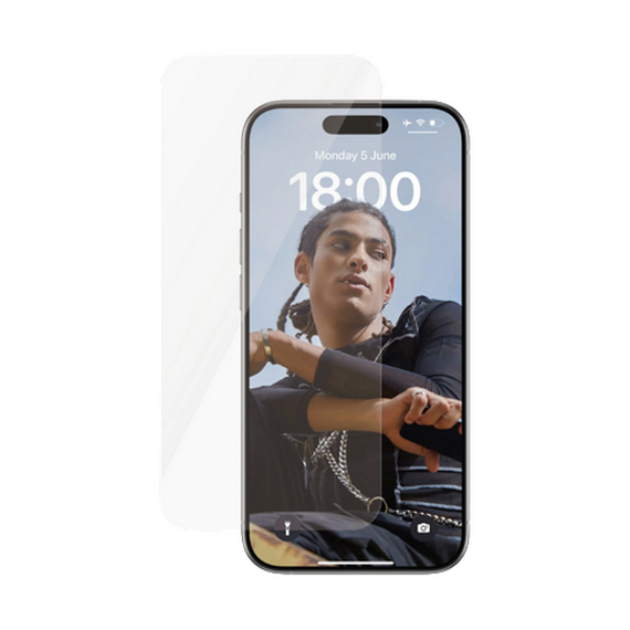 Sticlă de protecție PanzerGlass SAFE. UWF for iPhone 15 Pro, Transparent