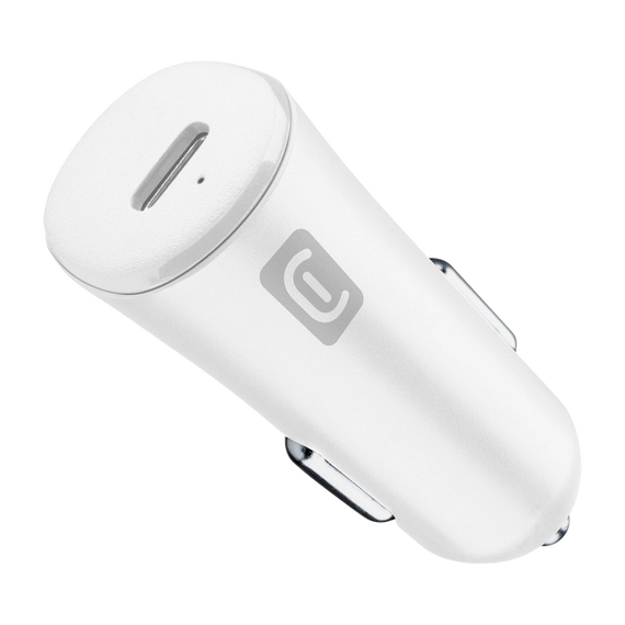 Incărcător auto Cellularline USB-C, 20W, Alb
