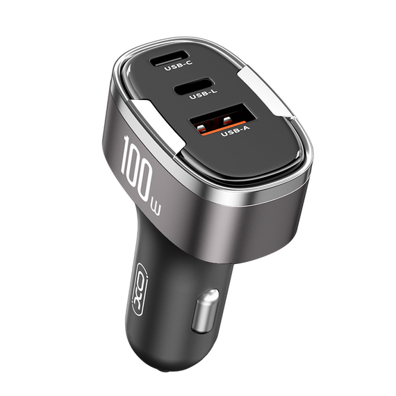 Incărcător auto XO CC61, 100W, Argintiu
