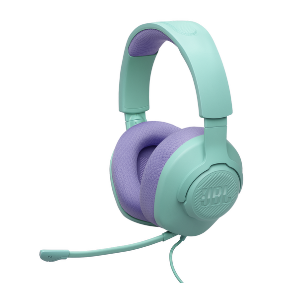Căști gaming JBL Quantum 100M2, Cu fir, Cyan