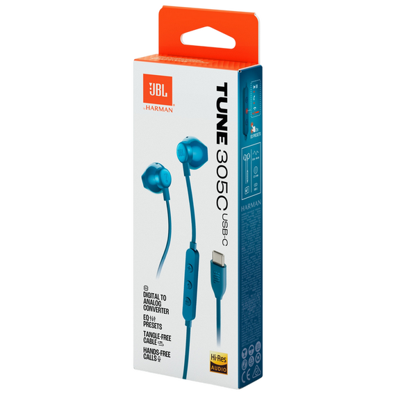 Căști JBL Tune 305C, Albastru, 5 image