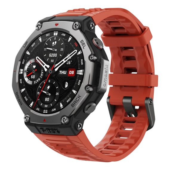 Ceas inteligent Amazfit T-Rex 3, 48mm, Lava