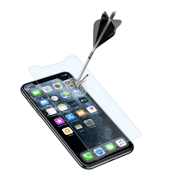 Sticlă de protecție Cellularline Tempered Glass for iPhone 11 Pro Max/ XS Max, Negru, 2 image