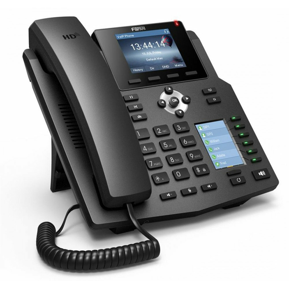 Telefon IP Fanvil X4, Negru, 2 image