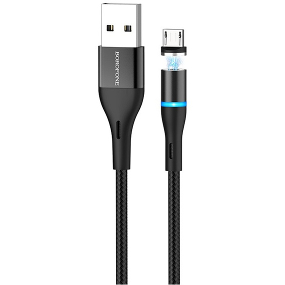 Cablu încărcare și sincronizare XO NB125, USB Type-A/micro-USB, 1m, Negru, 3 image