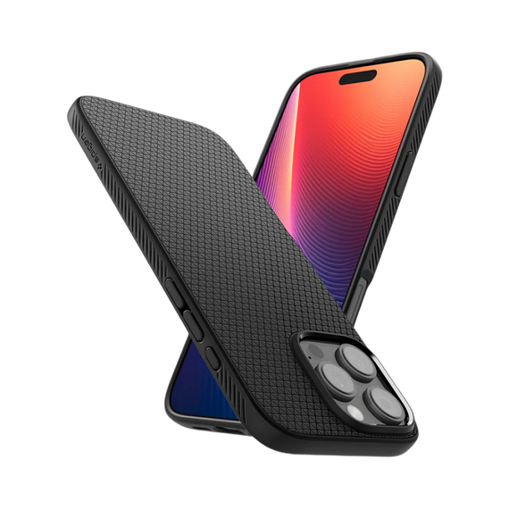 Husă Spigen iPhone 16 Pro Max Liquid Air, Negru mat, 7 image