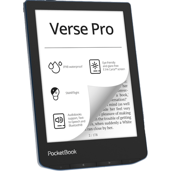 eBook Reader PocketBook Verse PRO 634, Azur, 7 image