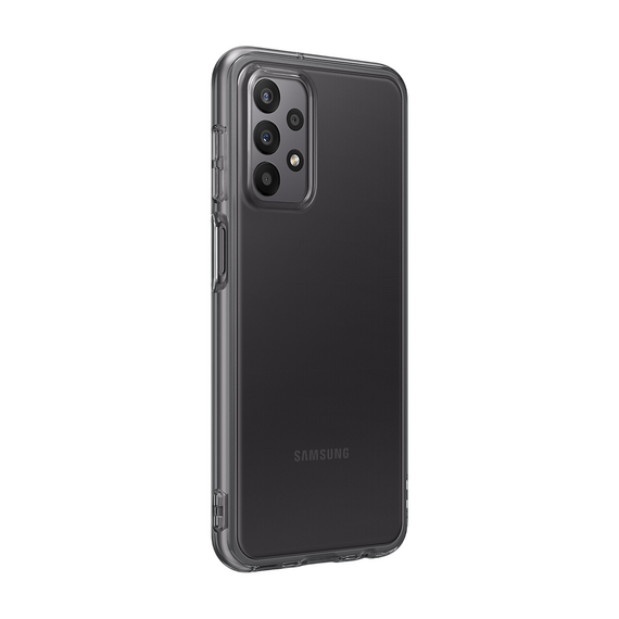Husă Samsung Soft Clear Cover pentru Galaxy A23, Negru, 4 image