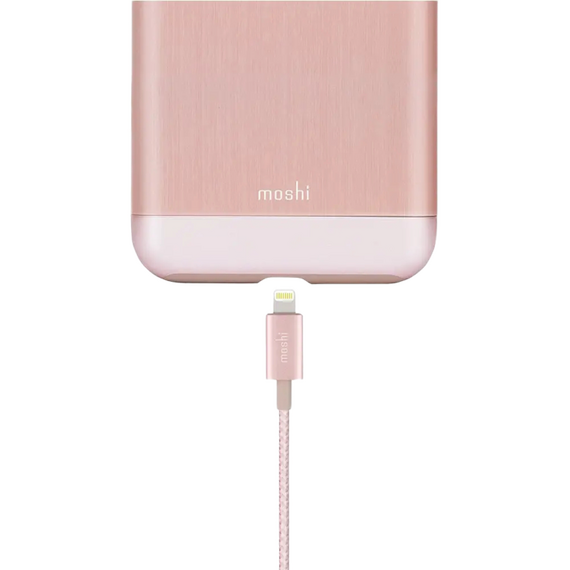 Cablu încărcare și sincronizare Moshi iPhone Lighting USB Cable, USB Type-A/Lightning, 1,2m, Roz, 3 image