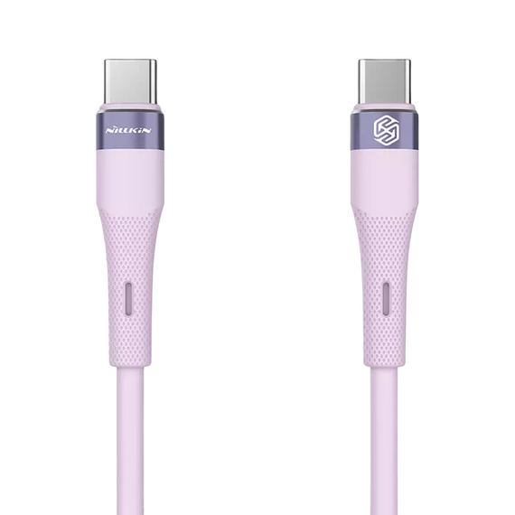 Cablu de încărcare Nillkin Type-C to Type-C Cable, Flowspeed, USB Type-C/USB Type-C, 1,2m, Violet