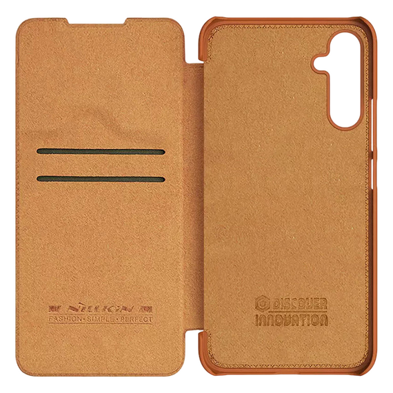 Husă tip carte Nillkin Galaxy A34 - Qin LC, Maro, 3 image