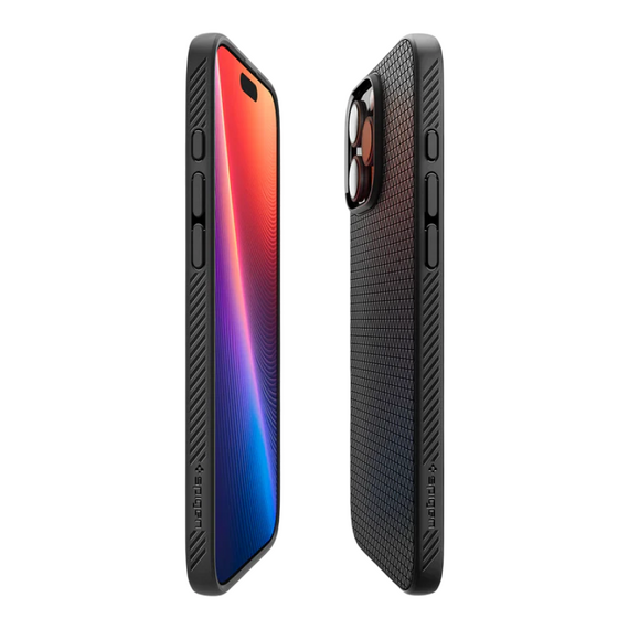 Husă Spigen iPhone 16 Pro Max Liquid Air, Negru mat, 2 image