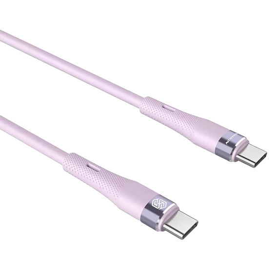 Cablu de încărcare Nillkin Type-C to Type-C Cable, Flowspeed, USB Type-C/USB Type-C, 1,2m, Violet, 4 image