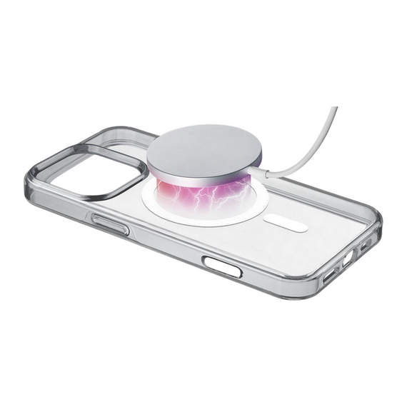 Husă Cellularline Gloss Mag - iPhone 16 Pro Max, Transparent, 3 image