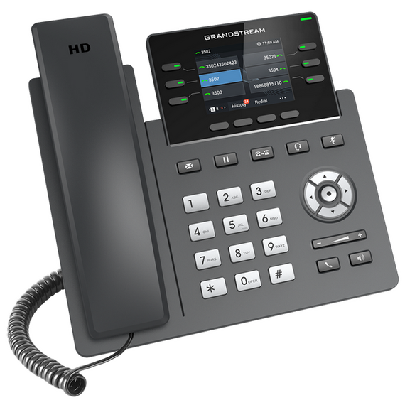 Telefon IP Grandstream GRP2613, Negru, 2 image
