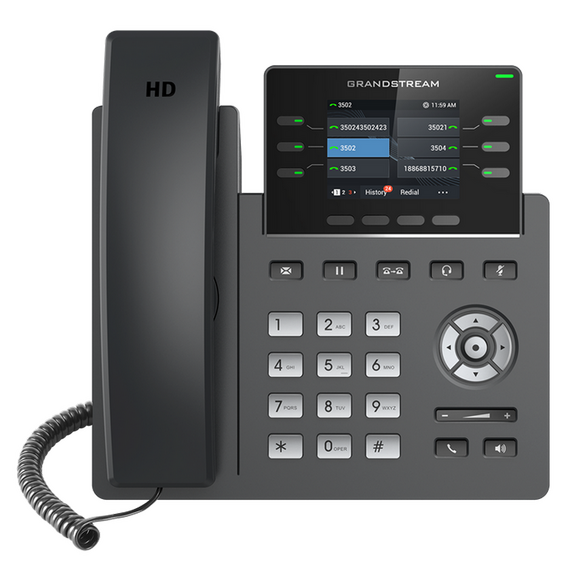 Telefon IP Grandstream GRP2613, Negru