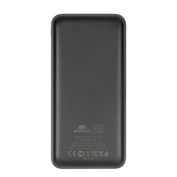 Acumulator extern Rivacase VA2102, 20000mAh, Negru, 2 image