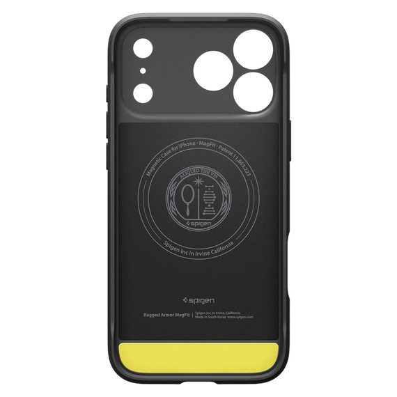 Husă Spigen Rugged Armor Mag pentru Apple iPhone 17 Pro, Negru Mat, 3 image
