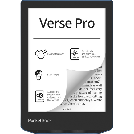 eBook Reader PocketBook Verse PRO 634, Azur