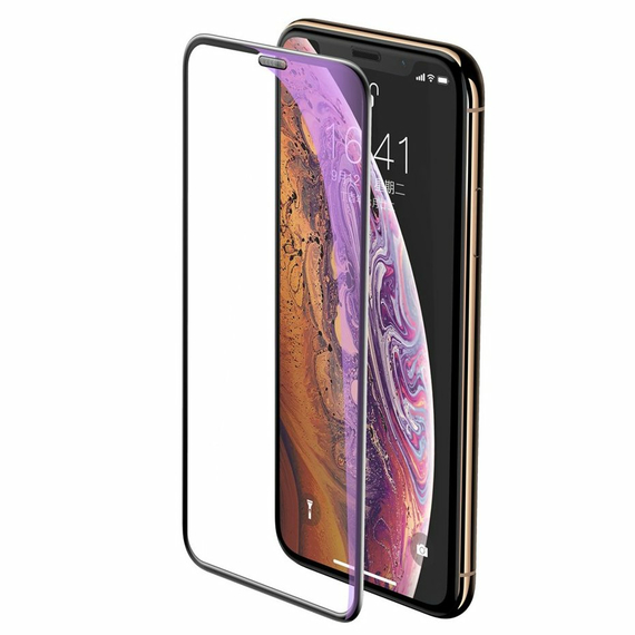 Sticlă de protecție Cellularline Tempered Glass for iPhone X/XS/11 Pro, Negru, 2 image