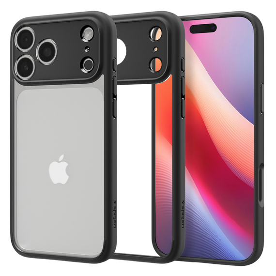 Husă Spigen Ultra Hybrid pentru Apple iPhone 17 Pro Max, Negru mat