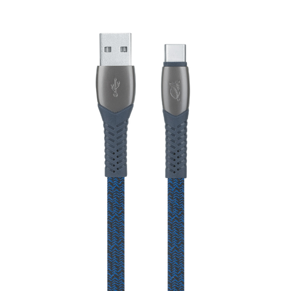 Cablu încărcare și sincronizare Rivacase PS6102 BL12, USB Type-A/USB Type-C, 1,2m, Albastru