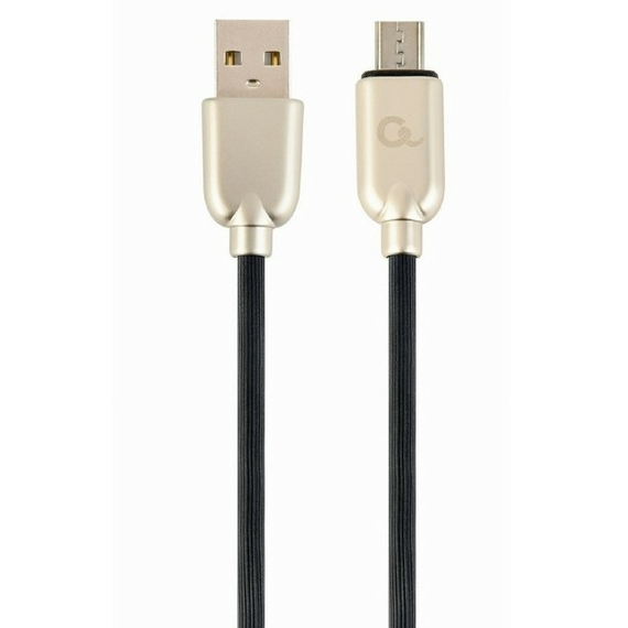 Cablu încărcare și sincronizare Cablexpert CC-USB2R-AMmBM-1M, USB Type-A/micro-USB, 1m, Negru, 2 image