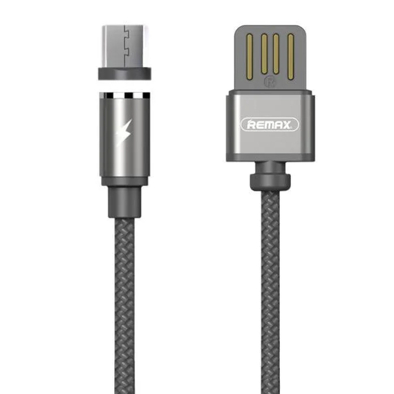 Cablu încărcare și sincronizare Remax RC-095m, USB Type-A/micro-USB, 1m, Argintiu, 2 image