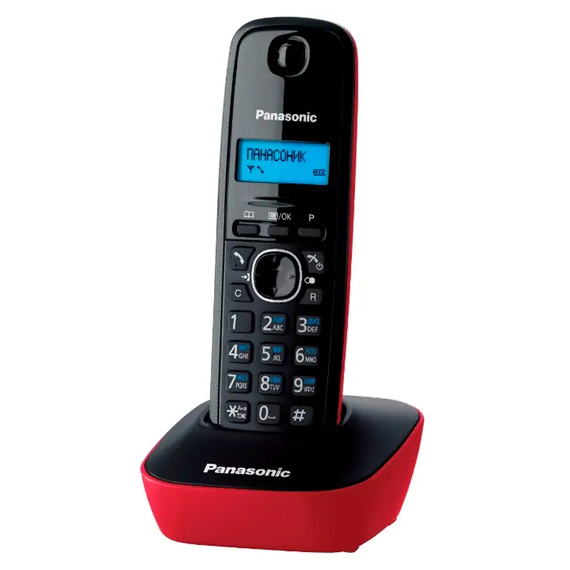 Telefon DECT Panasonic KX-TG1611, Roșu, 2 image